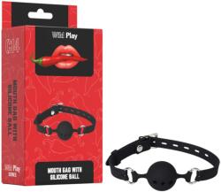 Wild Play - szilikon szájpecek (fekete) - shop