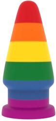 Lovetoy Prider - anál tágító plug - 15cm (szivárvány) - shop