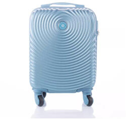 Leonardo Da Vinci világoskék műanyag négykerekű mini bőrönd 3036