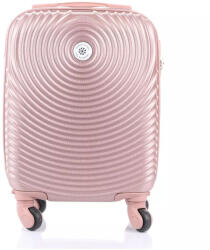 Leonardo Da Vinci rosegold műanyag négykerekű mini bőrönd 3036