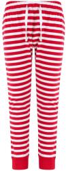 SF (Skinnifit) Pantaloni de pijama cu model în dungi pentru copii - Roșie / albă | 5-6 ani (SM085-1000312744)