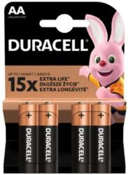 Duracell Basic, alkáli elem, AA LR06/MN1500 1, 5 V, 4 db (10PP110023)