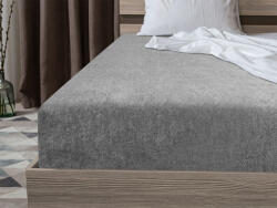  Cearsaf Frotir cu elastic EXCLUSIVE 140x200 cm gri