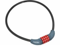 Extol Premium kerékpárzár, 10×650mm, számzáras (8857822)