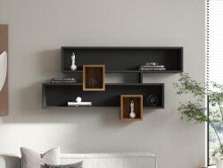 AG Fali polc Karen - Walnut, Anhtacite (835PUQ1608)