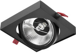 Lumileds Mozgatható süllyesztett világítótest GU10 AR111 14, 5cm négyzet alakú fekete CARPI LUMILED (LEDOPRMIA288)