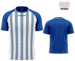 GIVOVA Rögbi Póló XL - Kényelem és Tartósság Királyi Kék és Fehér Színben fehér