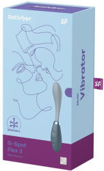 Satisfyer G-Spot Flex 3 grey G-pont vibrátor - szürke, 12 sebesség