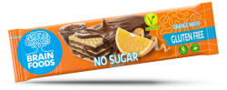  Brain Foods gluténmentes ostyaszelet csokoládéba mártott, narancsos kakaós krémmel töltött, édesítőszerekkel 40 g