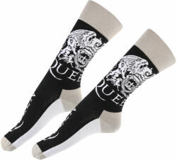 ROCK OFF Чорапи Queen - Crest & Logo - BLACK - ROCK OFF - QUSCK03MB
