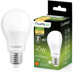 Lumileds E27 A60 LED izzó 5W = 40W 470lm 3000K Meleg 260° LUMILED (LUMLEDJ0002)