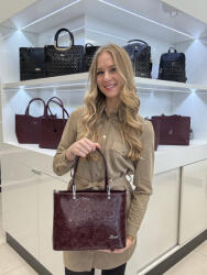 Karen rostbőr táska D 687 bordó virág