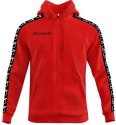 Givova Felpa Full Zip Band kapucnis felső (XL) vörös