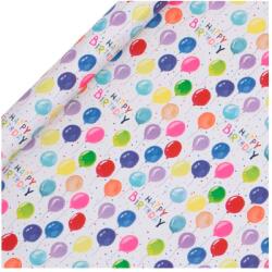 BSB tek. csomagolópapír (70x200 cm) Happy Birthday, lufis (5) (RJ21)