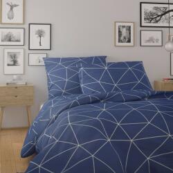 Kvalitex Lenjerie de pat din bumbac Kvalitex Nordic Grid albastru, albastru, 140 x 220 cm, 70 x 90 cm Lenjerie de pat