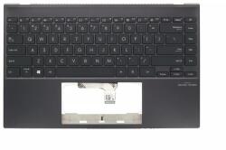 ASUS ZenBook 14 UX425 UX425A UX425J U4700 series 90NB0SM1-R30US1 amerikai angol (US) kiosztású billentyűzet háttérvilágítással (backlight) palmrest/topcase felső burkolat szürke (CAS080461PRUS)