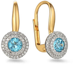 Heratis Forever Gyémánt fülbevaló topázzal 0, 61 ct Éden, sárga arany IZBR139YTN