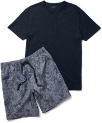 Tchibo - Rövidnadrágos pizsama - férfi - méret XXL 60/62 - kék/paisley