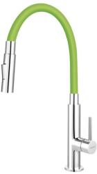 FERRO Zumba Slim BZA43G zöld csaptelep flexibilis, zuhanyváltós kifolyócsővel (F1115)