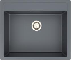 Kevmil MILAN gránit mosogató szürke, (60 x 50 cm) (MILANSZ)