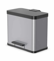 Hailo Szabadonálló hulladékgyűjtő 3x9 literes, szürke, csillapított fedélzárással (0633-220)