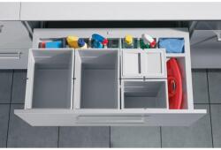 Hailo Hulladékgyűjtő szemetes 900 mm, 2x18 + 2x8 literes, világosszürke, fiókba szerelhető (HMK_3620911)