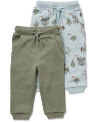 Tchibo - 2 szabadidőnadrág kisgyerekeknek - újszülött - méret 50/56 - kék/mintás