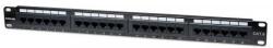 Manhattan 520959 Patch panel - CAT6 UTP patch panel, 24 portos, 1U, Fekete (520959)