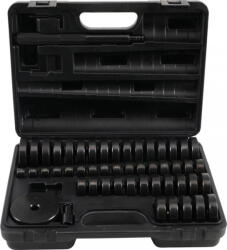 BGS DIY Trusa cu flanse pentru inlocuit rulmenti si simeringuri, dimensiuni 18-65 mm + 74mm x Ø 12 mm, 52 piese (BGS 98467)