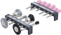 BGS technic Set perii de plastic / de şlefuitor şi din sârmă de oţel | 12 piese (BGS 50797)