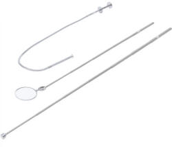 BGS DIY Set dispozitiv magnetic de ridicat / graifer cu gheare şi oglindă de inspecţie | 3 piese (BGS 6874)
