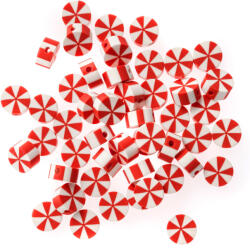 DP Craft Fűzőgyöngy Műanyag 1 cm Karácsonyi 48 darab/csomag (GRKO142)