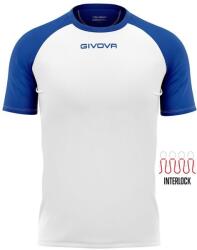 GIVOVA Capo Interlock póló L fehér|kék