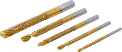 BGS technic Set burghie freză | titan nitrurat | 3 - 8 mm | 5 piese (BGS 50795) Burghiu