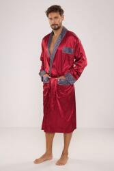 De Lafense Adam férfi szaténköntös, borvörös, L