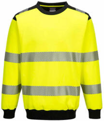 Portwest PW379 jól láthatósági pulóver sárga - fekete (PW379YBRM)