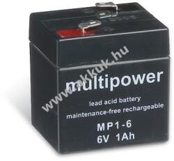 Multipower Ólom akku 6V 1Ah Multipower típus MP1-6