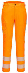 Portwest R440 jó láthatósági sztreccs derekas munkásnadrág (R440ORR64E)