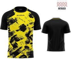 GIVOVA Art Sports Interlock póló Sárga-Fekete 2XS fekete|sárga