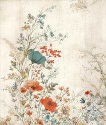 Takoy Fésült szabadidő anyag / futter Takoy PANEL 360g vintage virágos táj