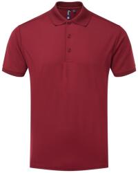 Premier Férfi Coolchecker póló póló M barna|bordó|vörös