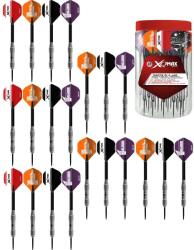 XQ MAX Darts szett steel, 21 db 23 g nyíl, kiegészítőkkel színes