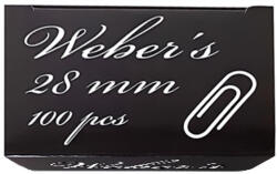 WEBER S Gemkapocs WEBER'S 28mm nikkel 100 darabos (83ZPC28)