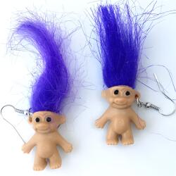  Troll-38845 Fülbevaló - Barna / Lila