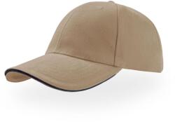 ATLANTIS Liberty Sandwich Heavy Brush pamut 6 paneles sapka fekete|szürke