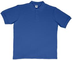 SG Lighting Férfi gyűrűs pamut rövid ujjú póló ing 5XL kék