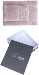 SOFT COTTON QUEEN törölköző és fürdőlepedő ajándékszett, 2 db Lila