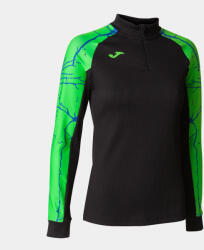 joma Elite IX női sportpulóver fekete-zöld M fekete|kék