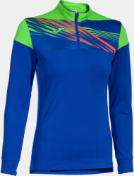 joma Elite X női kapucnis pulóver 1/4 cipzár - Royal-Fluor Green, S kék|zöld