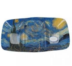 CARMANI Van Gogh Csillagos Éj osztott üvegtál - 30x22 cm (IMO-C-198-7041)